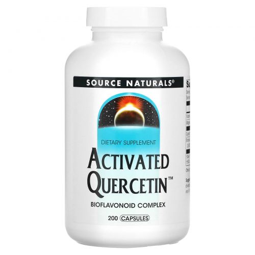 Source Naturals, Активированный кверцетин, 200 капсул