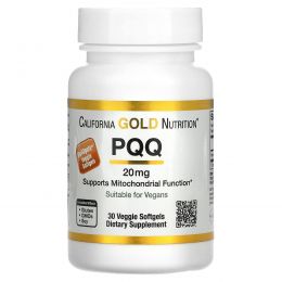 California Gold Nutrition, PQQ, 20 mg, 30 Veggie Softgels