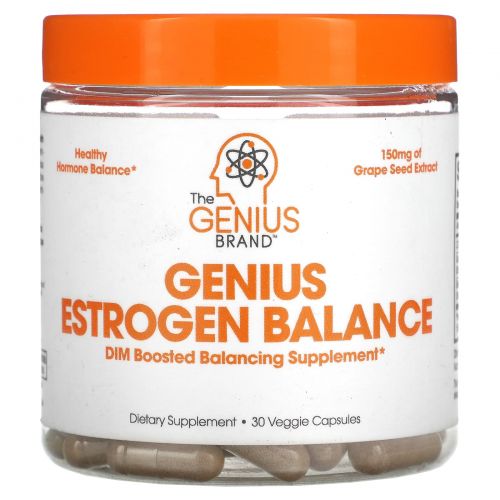 The Genius Brand, Genius Estrogen Balance, 30 растительных капсул