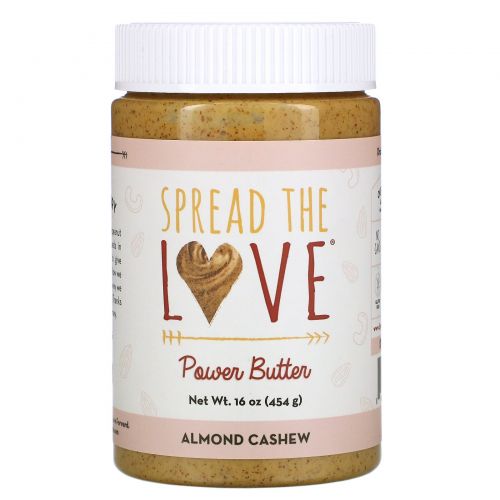 Spread The Love, Power Butter, Almond Cashew, 16 oz ( 454 g)