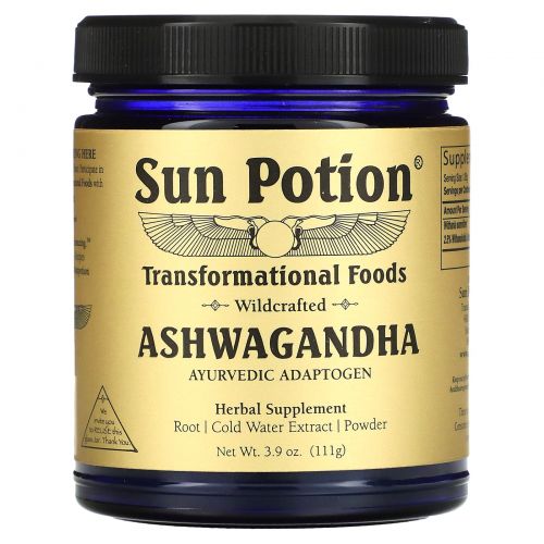 Sun Potion, Ашвагандха, порошок из дикорастущего растения, 111 г