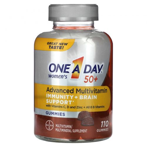 One-A-Day, Для женщин старше 50 лет, улучшенные мультивитамины, 110 жевательных таблеток