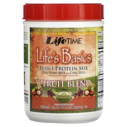 LifeTime Vitamins, Life's Basics, смесь растительных белков, смесь из 5 фруктов, 617 г (1,36 фунта)