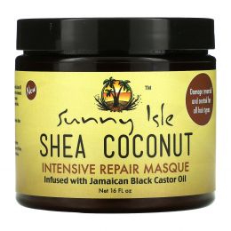 Sunny Isle, Shea Coconut Intensive Repair Masque, 16 fl oz