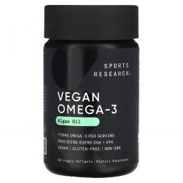 Sports Research, Vegan Omega-3, 60 Veggie Softgels