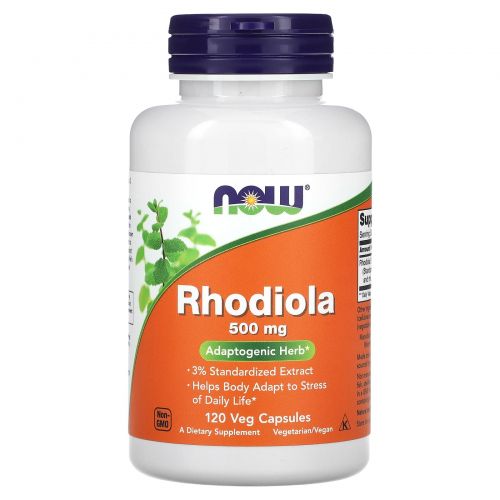 NOW Foods, Родиола, 500 мг, 120 растительных капсул
