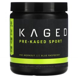 Kaged, Pre-Kaged, Sport Pre-Workout, голубая малина, 262 г (9,24 унции)