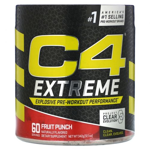 Cellucor, C4 Extreme, фруктовый пунш для повышения эффективности перед тренировкой, 342 г (12,1 унции)