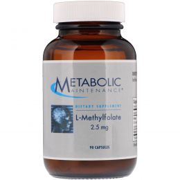 Metabolic Maintenance, L-Methylfolate, 2.5 mg , 90 Capsules