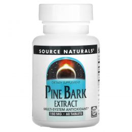 Source Naturals, Экстракт сосновой коры, 60 таблеток