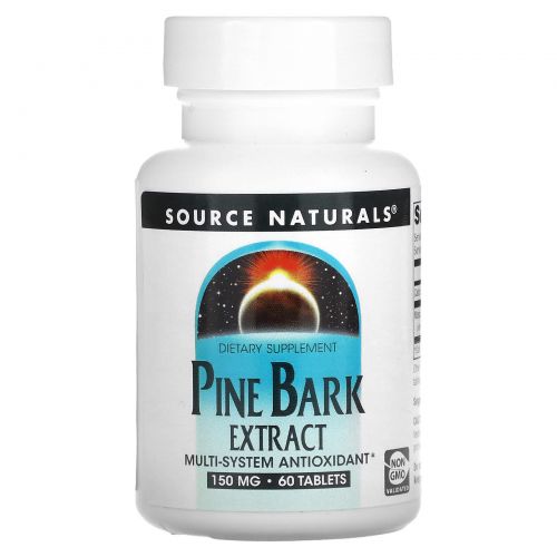 Source Naturals, Экстракт сосновой коры, 60 таблеток