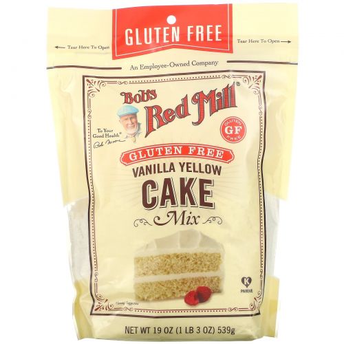 Bob's Red Mill, Vanilla Yellow Cake Mix, 19 oz (539 g)