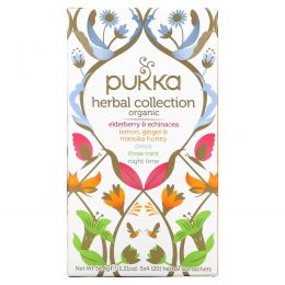 Pukka Herbs, Organic Herbal Tea Collection, 20 Herbal Tea Sachets, 1.21 oz (34.4 g)