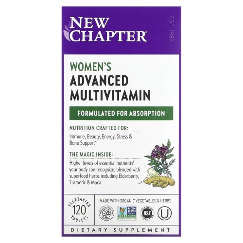 New Chapter, Every Woman Multivitamin, 120 таблеток