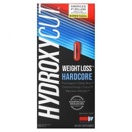 Hydroxycut, Hardcore, 60 капсул с быстрым высвобождением