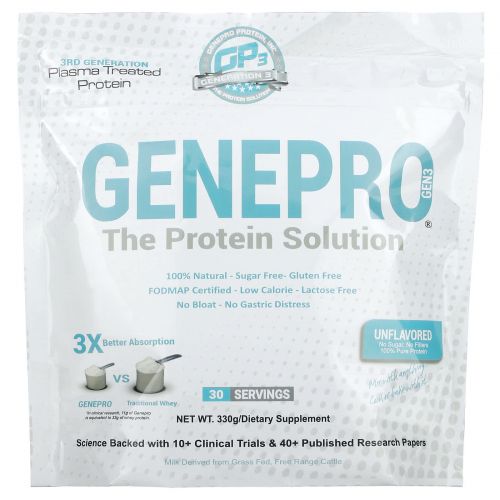 GENEPRO, Протеиновый раствор, без добавок, 330 г