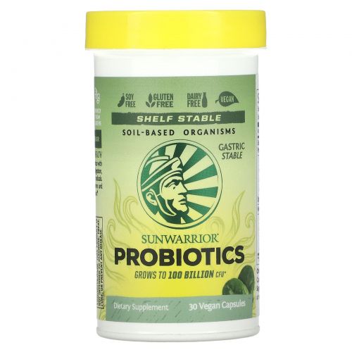 Sunwarrior, Probiotics, 30 Vegan Capsules