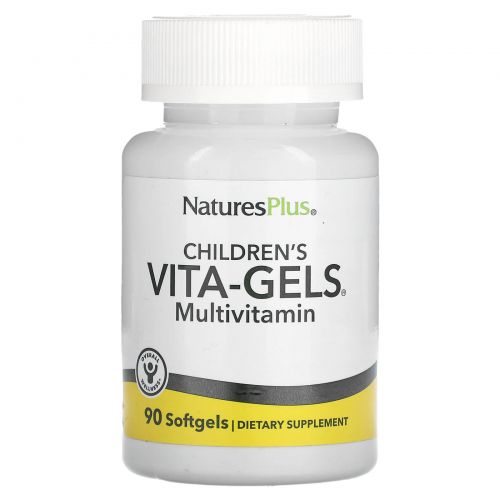 Nature's Plus, Children's Vita-Gels, Multivitamin Supplement, Natural Orange, 90 Softgels