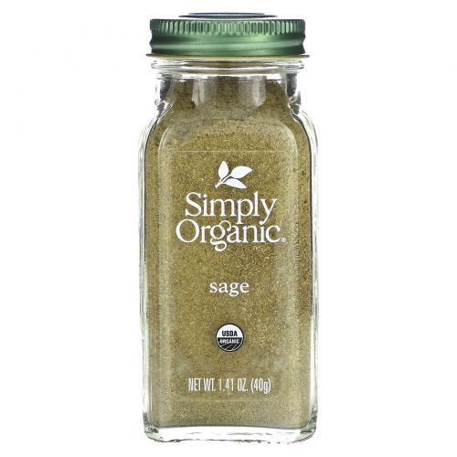 Simply Organic, Шалфей, 1.41 унций (40 г)