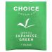 Choice Organic Teas, Органический, зеленый чай, премиальный японский зеленый, 16 чайных пакетиков, 1,1 унции (32 г)