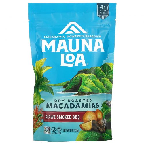 Mauna Loa, Dry Roasted Macadamias, Kiawe Smoked BBQ, 8 oz (226 g)