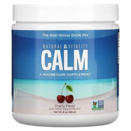 Natural Vitality, CALM, смесь для снятия стресса, вишня, 226 г (8 унций)