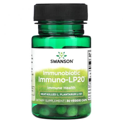 Swanson, Immunobiotic, Immuno-LP20, 30 растительных капсул