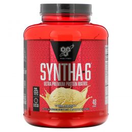 BSN, Syntha-6, заменитель пищи / добавка, ванильное мороженое, 5,04 фунтов (2,29 кг)