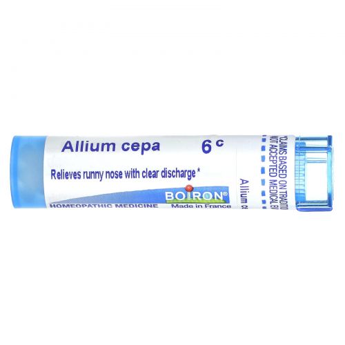 Boiron, Single Remedies, Лук репчатый (Allium cepa), 6C, примерно 80 драже