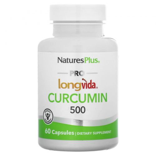 NaturesPlus, Куркумин Pro Longvida, 500 мг, 60 капсул