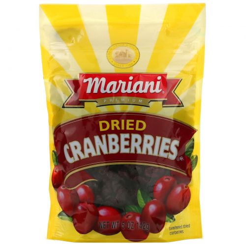 Mariani Dried Fruit, Сушеная клюква премиального качества, 142 г (5 унций)