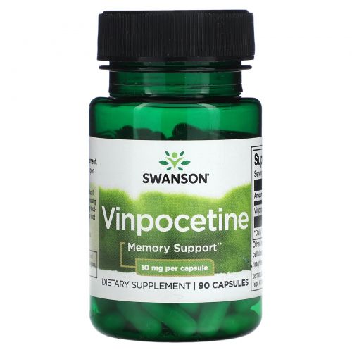 Swanson, Винпоцетин, 10 мг, 90 капсул