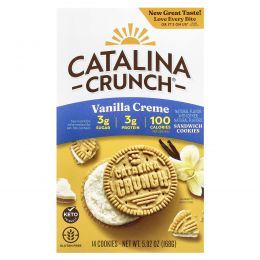 Catalina Crunch, Sandwich Cookies, ванильный крем, 14 штук, 168 г (5,92 унции)