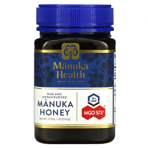 Manuka Health, мед манука, MGO 573+, 500 г (17,6 унции)