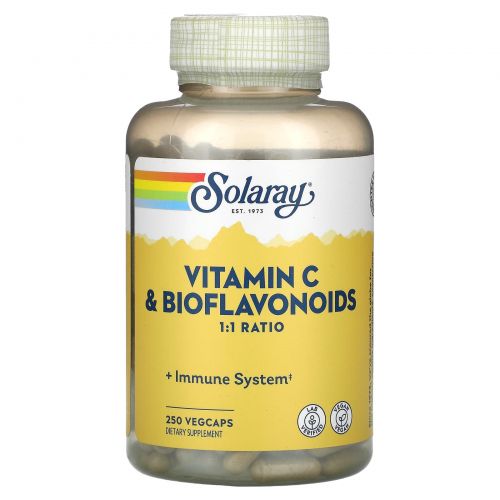 Solaray, Vitamin C Bioflavonoids, 1:1 Ratio, 250 VegCaps