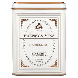 Harney & Sons, Дарджилинг, 20 чайных пакетиков, 1.4 унции (40 г)