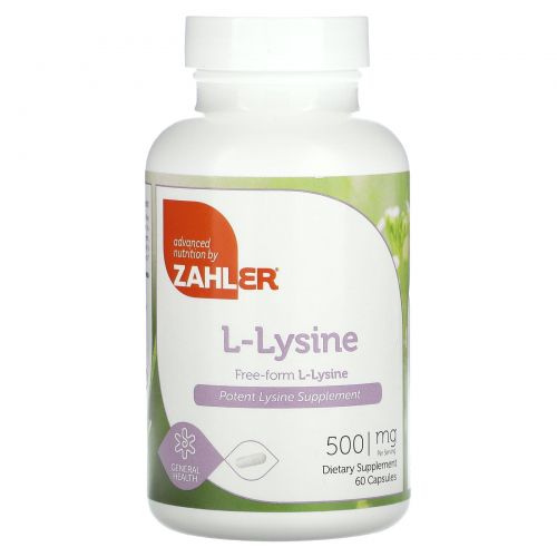 Zahler, L-Lysine, 500 mg , 60 Capsules