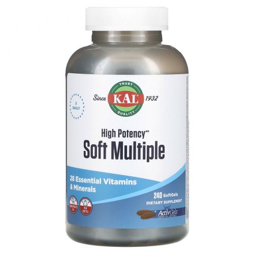 KAL, Soft Multiple, высокая эффективность, 240 мягких таблеток