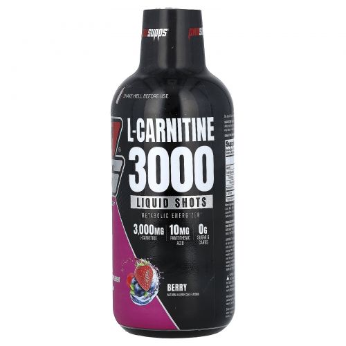 ProSupps, Vanish, жидкий порционный напиток L-карнитин 3000, ягоды, 3000 мг, 473 мл (16 жидк. унций)