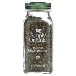 Simply Organic, Органический крупный черный перец, 70 г (2,47 унции)