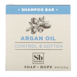 Soapbox, Argan Oil Shampoo Bar, Control & Soften, 3.1 oz (87.5 g)
