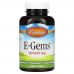 Carlson Labs, E·Gems, натуральный витамин Е, 100 МЕ, 250 капсул