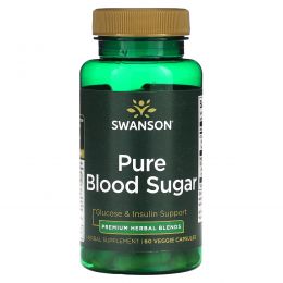 Swanson, Чистый сахар в крови, 60 растительных капсул