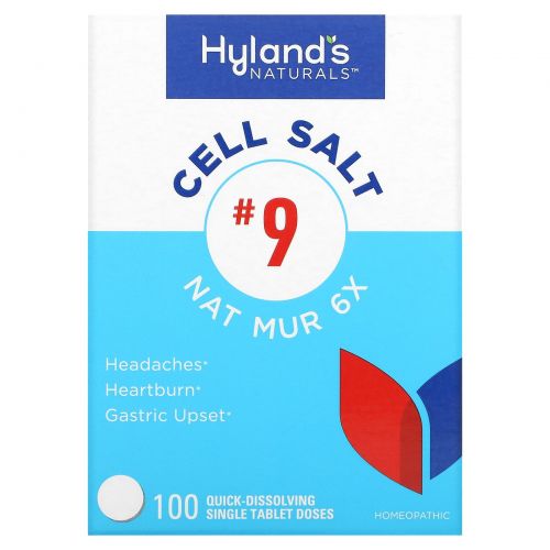 Hyland's Naturals, Cell Salt № 9, 100 быстрорастворимых отдельных таблеток