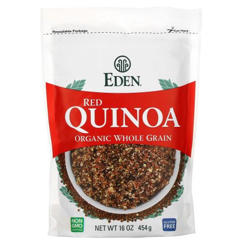 Eden Foods, Органическая красная квиноа, в зернах, 16 унций (454 г)