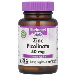 Bluebonnet Nutrition, Zinc Picolinate, 50 mg, 50 Vegetable Capsules