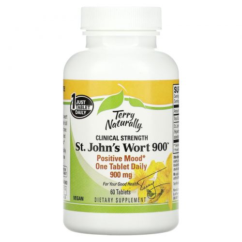 EuroPharma, Terry Naturally, St. John's Wort 900, 60 Tablets