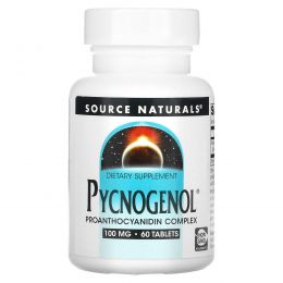 Source Naturals, Пикногенол, 100 мг, 60 таблеток