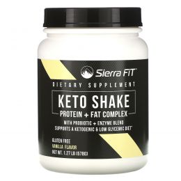 Sierra Fit, Keto Shake, Vanilla Flavor, 1.27 lbs (578 g)