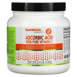 NutriBiotic, Аскорбиновая кислота, кристаллический порошок, 1 кг